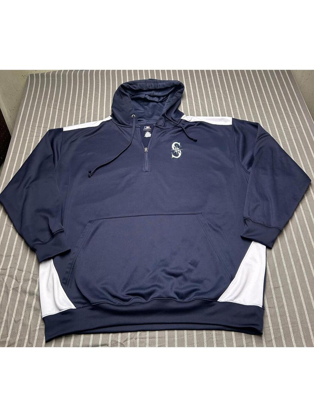 Seattle Mariners MLB hoodie 1/2 zip pullover Men's 3XL